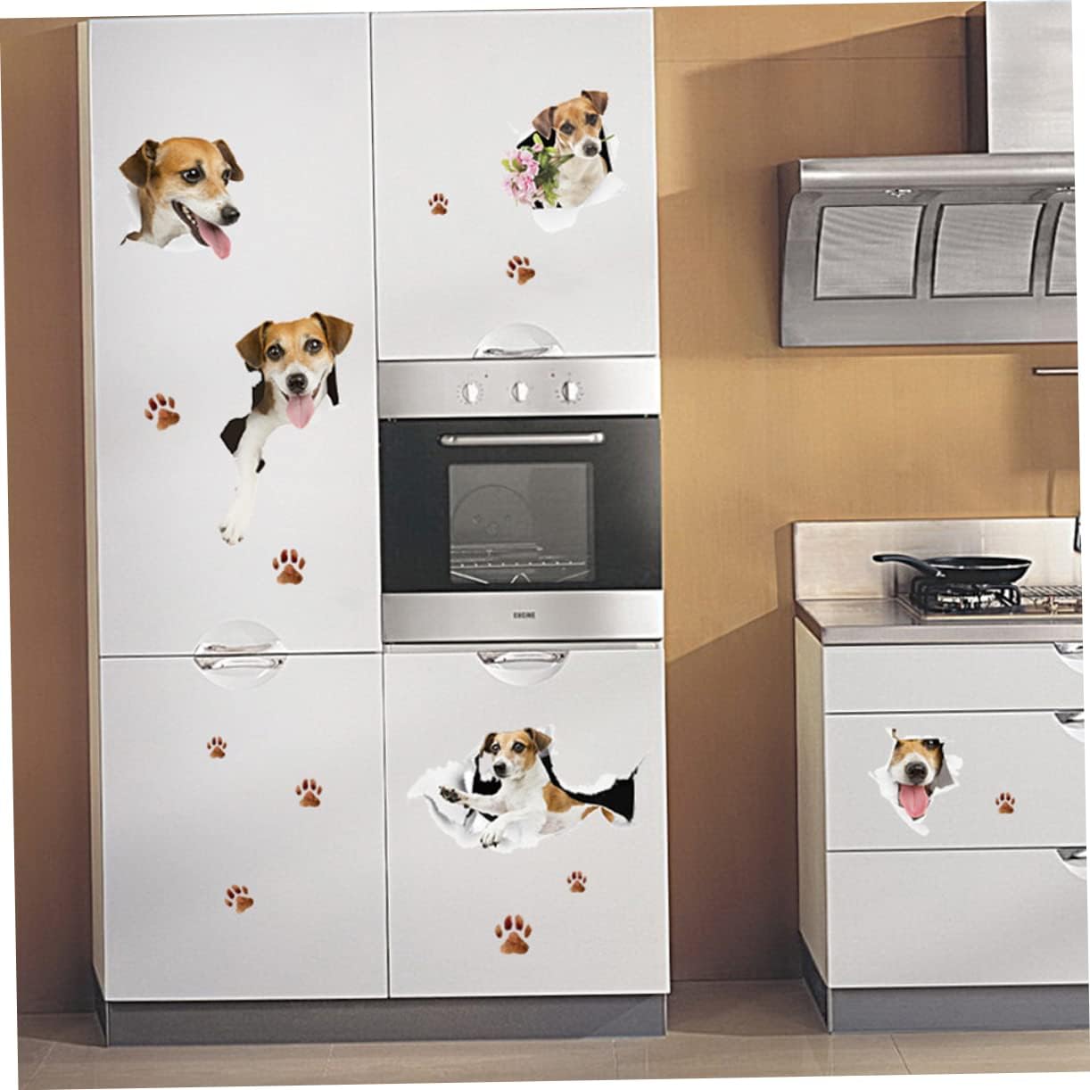 OSALADI Dog Wall Sticker Vinyl Removable Art for Living Home Decoration Wall Decals Wallpaper size 50x70 sk7117