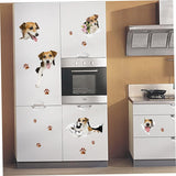 OSALADI Dog Wall Sticker Vinyl Removable Art for Living Home Decoration Wall Decals Wallpaper size 50x70 sk7117