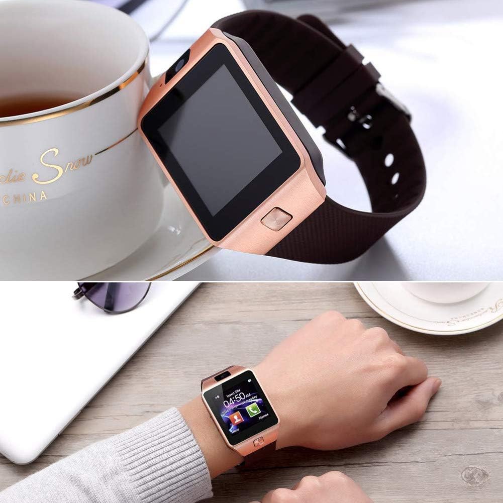 DZ09 Bluetooth Smartwatch,Touchscreen Wrist Smart Phone Watch Sports Fitness Tracker with SIM SD Card Slot Camera (black)