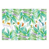 Wall Papers Green Leaves Baseboard Bathroom Kitchen Cupboard Decor Grass Plants Skirting Line Wall Stickers Decals size 50x70 sk7129
