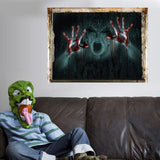 Halloween Okraski 3D Duha, Steno, okno Nalepke Odstranljive Grozo Nalepko Plakat avto nalepke size 50x70 sk6043