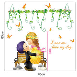 Imported Wall Sticker Wedding Decorative Decal Wall Decoration Home Decor Sticker size 50x60 sk7001