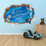 Frozen Cartoon Character Wall Sticker Diy Wall Paper Children's bedroom Living Office Decoration Can Remove The Wall Poster Home Decor size 20x25 zy14173