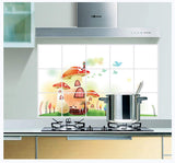Kitchen Oil Proof Wall Sticker Heat Resistant Waterproof Self Adhesive Backsplash Cover for Kitchen Wall Protection
