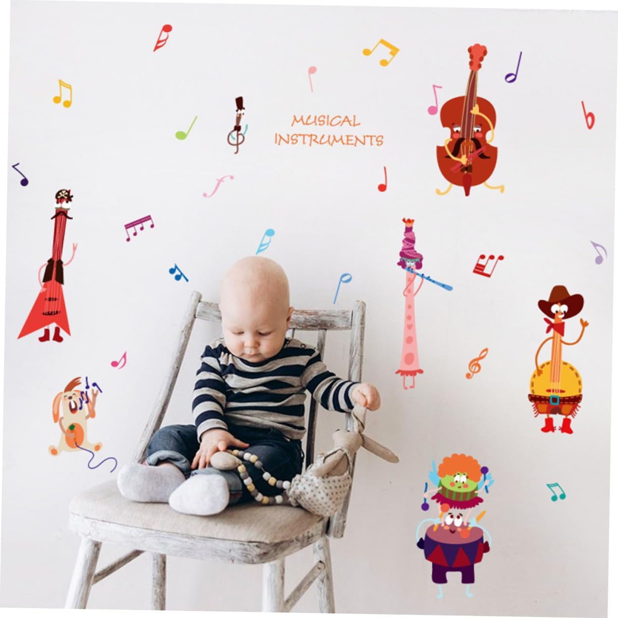 2 Unidades Papel De Parede Adesivo De Parede Para Casa Decoração Musical Decalques De Móveis Cartaz De Música Cartazes De Música Adesivos De Música Pegajoso Quarto Infantil size 50x70 sk7120