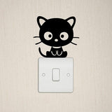 Kitty Cat Decal (Set of 2) - Laptop, Wall, Light Switch Decor