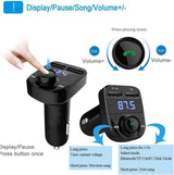 X8 - Multifunctional Car Mp3 Player | Car Wireless FM Transmitter | Car Mp3 Modulator - 3.1A | Car Accessories ( Random Color )