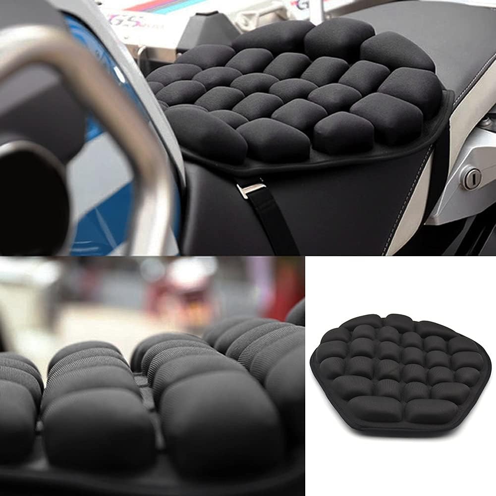 Universal Waterproof Bike and Motorcycle Seat Cushion – Premium Comfortable Relaxer Seat Cover with Anti-Slip Design, Shock Absorption, and Weather-Resistant Protection – Ideal for All Bicycles, Scooters, and Motorcycles