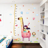 Girl Giraffe Height Measurement Wall StickersXL8246