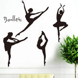 Wall Sticker Ballet Steps Living Room Bedroom Music Classroom Dance Training Decoration