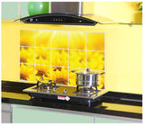 Kitchen Oil Proof Wall Sticker Heat Resistant Waterproof Self Adhesive Backsplash Cover for Kitchen Wall Protection