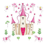 RANDWICK Castle Horse Flower Fairy Pattern Removable Wall Sticker Wallpaper Decor size 60x90  df5083