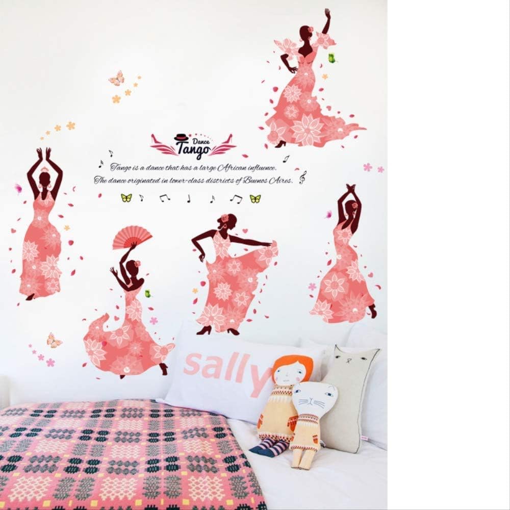 Tango Girl Dance Room Wall Stickers size 60x90 sk9327