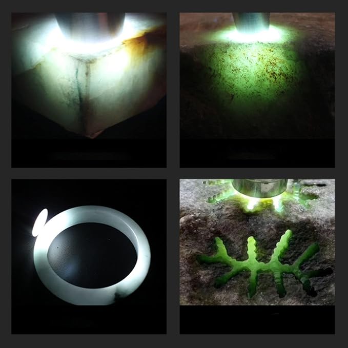 Portable Small Jade Jewelry Gemstone Currency Notes Identification Led Flashlight | Gemstone Detector Torch with Display (Random color)