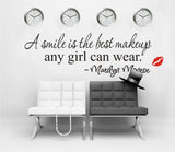 https://brunei.desertcart.com/products/51512188-zooarts-smile-best-make-up-beauty-girls-quote-wall-decal size 25x60 dz002