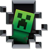 Minecraft JINX Creeper Inside (Plus Pig and Cow) Removeable Wall Cling Decal Sticker for Kids Ro size  50x60 aw6018