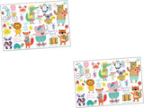 Toyvian Lot De 2 Autocollants Muraux Décoratifs En Pvc Faciles À Installer Et À Retirer Motif Animalier Pour D'enfant size 50x70 sk7151