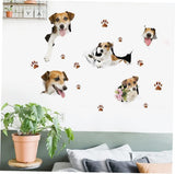 OSALADI Dog Wall Sticker Vinyl Removable Art for Living Home Decoration Wall Decals Wallpaper size 50x70 sk7117