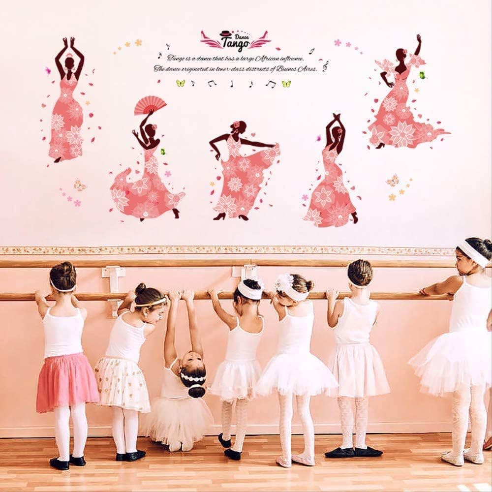 Tango Girl Dance Room Wall Stickers size 60x90 sk9327