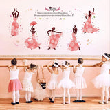 Tango Girl Dance Room Wall Stickers size 60x90 sk9327