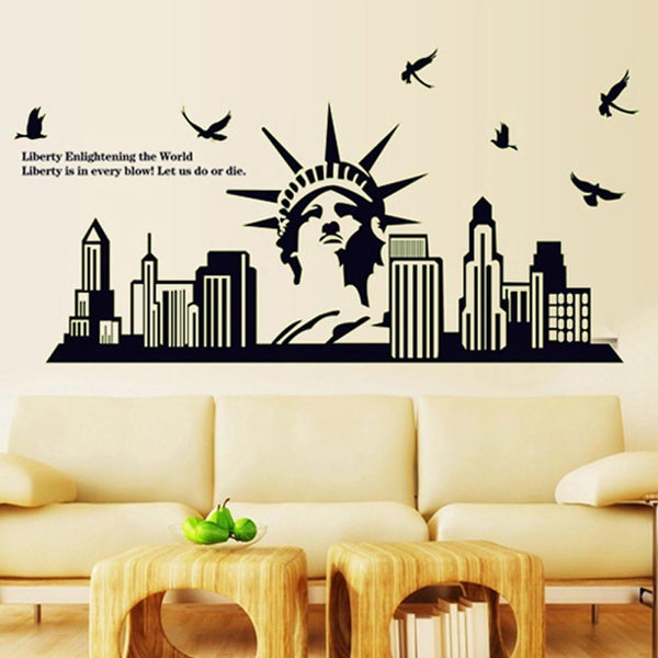 ABQ9622Statue of Liberty Luminous Stickers DIY Home Decal Wall Sticker Wallpaper Environmentally Removable Art Picture Mural Adults Teens Girls Boys Babies Bedroom Living Room Bathroom Decoration