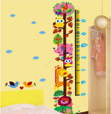 Cartoon Animals Growth Chart Wall Stickers Height Measurement Removable Wall Decals Home Decor size 50x70 xh6335