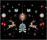 Merry Christmas Bird Deer Wall Sticker Home Decal Removable PVC Murals Wallpaper Girls Boys Kids Baby Nursery Bedroom Living Room Bathroom Kitchen Window Playroom Decor