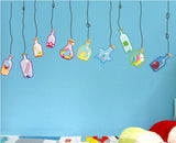 Decals Design 'Beautiful Wall Drift Bottles' Sticker (PVC Vinyl size 45 cm x 60 cm) ay919