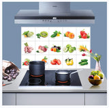 Kitchen Oil Proof Wall Sticker Heat Resistant Waterproof Self Adhesive Backsplash Cover for Kitchen Wall Protection