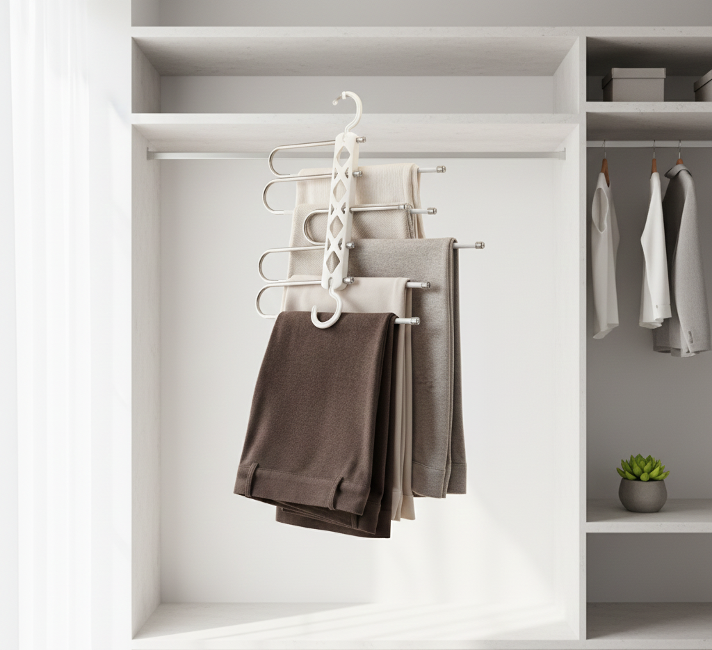 Multi-Tier Space-Saving Pants Hanger