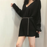 Fashion Women Lady Waist Chain Belt Metal Gold Silver Color Waistband Chain Belt For Dress Shirts Clothes Accessories