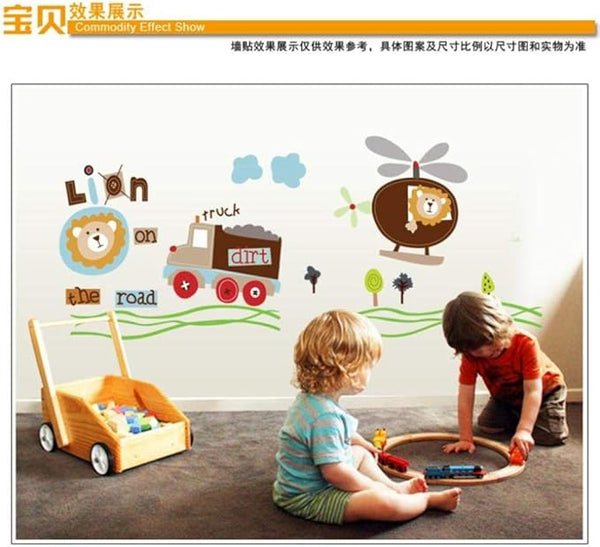 Ay7011  Wall Tattoo Cartoon Super Wings Deformation Plane Robot Baby Family Decoration Anime Poster Wall Sticker