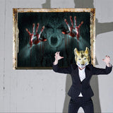 Halloween Okraski 3D Duha, Steno, okno Nalepke Odstranljive Grozo Nalepko Plakat avto nalepke size 50x70 sk6043