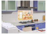 Kitchen Oil Proof Wall Sticker Heat Resistant Waterproof Self Adhesive Backsplash Cover for Kitchen Wall Protection