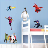 One Big Hero 6 Wall Sticker Cartoon Character Removable size 30x90 nc1436