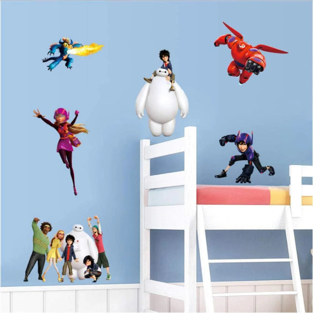 One Big Hero 6 Wall Sticker Cartoon Character Removable size 30x90 nc1436