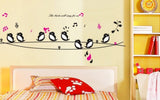 Jm8210 Decals Design 'Cute Singing Birds' Wall Sticker