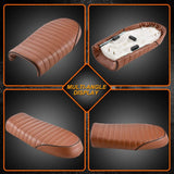 High-Quality Cafe Racer Bike Seat with Complete Fitting | Compatible with CD for  70, 125 Bikes
