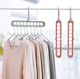 Magic Hanger Multipurpose 9 Hole Space Saving Closet Organizer – Multicolor