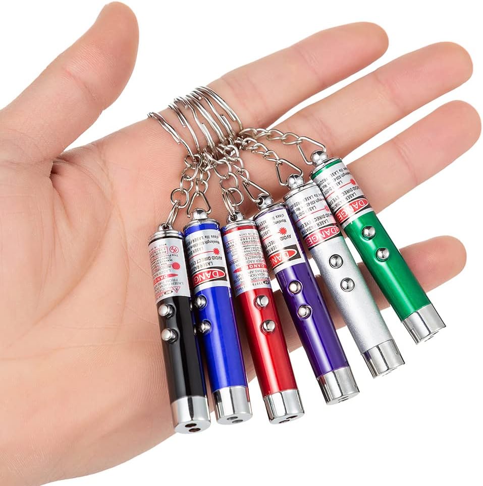 (1 pcs ) Laser LED Light with Key Chain | Mulituse Laser Pointer (random color)