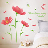 Wall Sticker Green Life Flowers XL8189