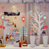 Merry Christmas Bird Deer Wall Sticker Home Decal Removable PVC Murals Wallpaper Girls Boys Kids Baby Nursery Bedroom Living Room Bathroom Kitchen Window Playroom Decor