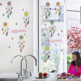 3D color wall stickers you go as you come, feather dream catcher, , waterproof sticker poster size  50*70 sk7021
