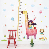Girl Giraffe Height Measurement Wall StickersXL8246