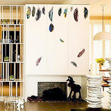 Lichi DIY Dream Feathers Wall Sticker for Home Room Decor size 50x70 sk7086