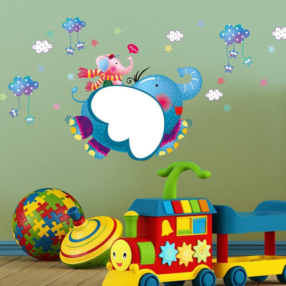 Pegatinas de pared y murales de dibujos animados Dumbo Pizarra Blanca Pegatina de pared para habitación de los niños, recámara de guardería, decoración de fondo autoadhesiva size 50x70 xls7137