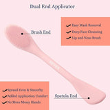 Silicone Face Mask Brush Applicator |  Facial Mask Brush for Mud, Clay, Charcoal Mixed Mask | only 1 piece.