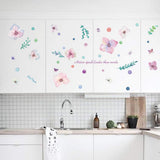 Sk7068 Beautiful Flowers Wall Stickers
