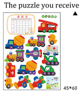 Boy Kids Car Airplane Truck Bulldozer Train Removable Wallpapers Wall Decor size 50x70 dm570105