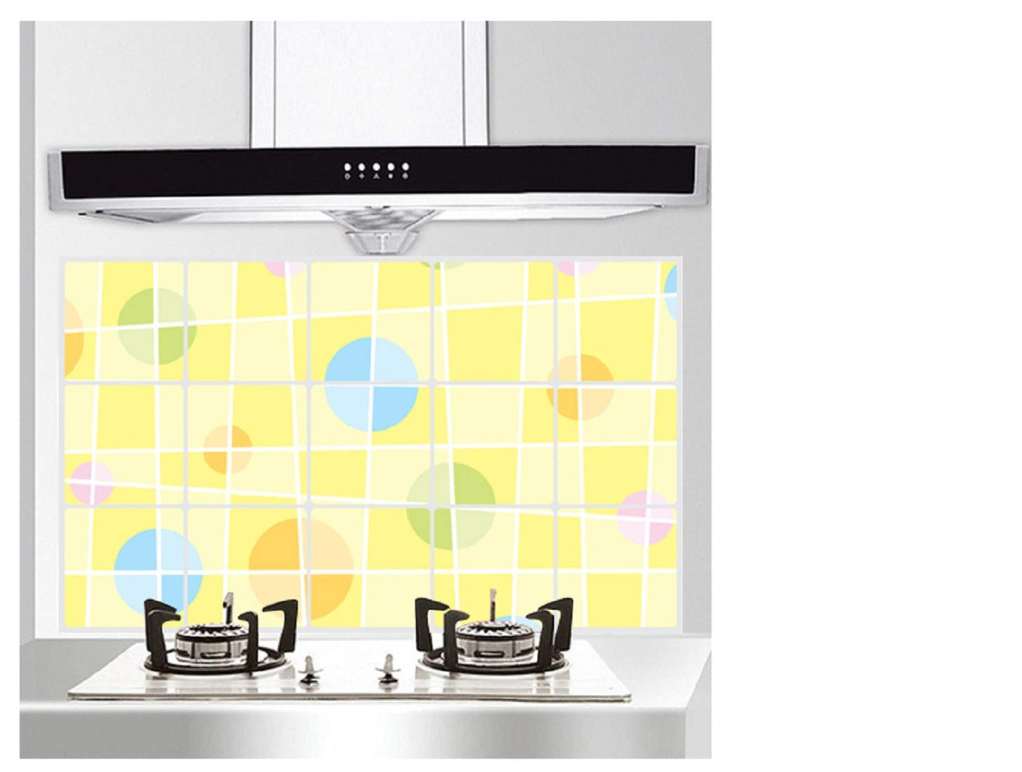 Kitchen Oil Proof Wall Sticker Heat Resistant Waterproof Self Adhesive Backsplash Cover for Kitchen Wall Protection